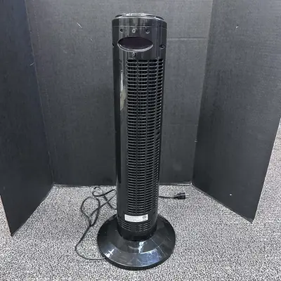 Utilitech 28-in Oscillating Tower Fan, 3-Speed Quiet Home Cooling - Thumbnail 2