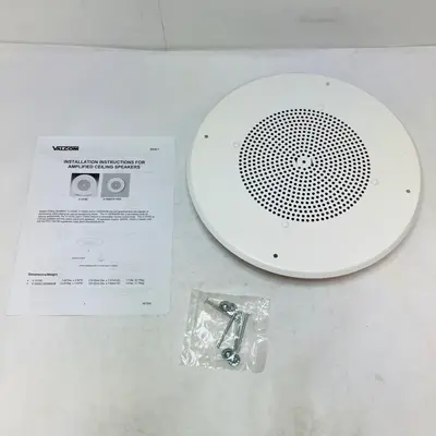 Valcom V-1020C 8-inch One-Way Round Wall/Ceiling Speaker - Built-in Amplifier - Thumbnail 8