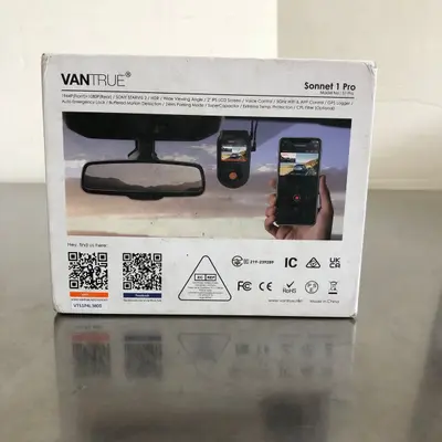Vantrue Sonnet 1 Pro S1 Pro Dual Dash Cam 1944P Front 1080P Rear GPS WiFi - Thumbnail 8