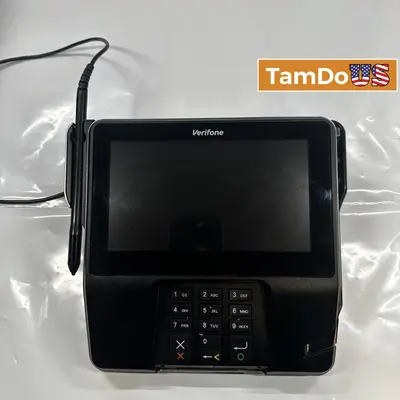 Verifone MX925 POS Touchscreen Payment Terminal ENS Swivel Stand Backplate Cable - Good - Real photo at TamDo.us