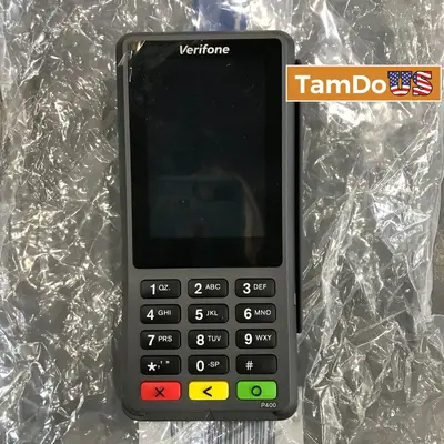 Verifone P400 Credit Card Terminal – Chip, Swipe, Contactless – Tested - New Open Box - Real photo at TamDo.us