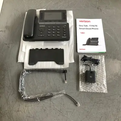 Verizon One Talk Yealink T74LTE 4G LTE Smart Desk Phone IP Business Office - Thumbnail 7