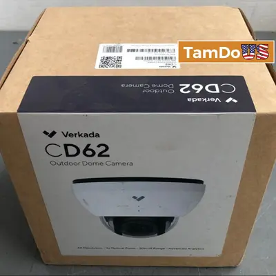 Verkada CD62 Outdoor Dome Security Camera 4K 3x Optical Zoom 30m IR CD62-256-HW - Thumbnail 1