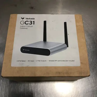 Verkada GC31 Indoor Cellular Gateway CAT12 LTE, 2x PoE, Easy Setup - NEW - Thumbnail 2