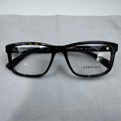 Versace Eyeglasses Frames Authentic Designer Optical Glasses Rectangular - Thumbnail 4