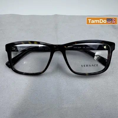 Versace Eyeglasses Frames Authentic Designer Optical Glasses Rectangular - Thumbnail 2