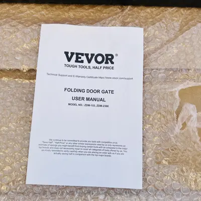 VEVOR Folding Door Gate Adjustable Security Gate - Thumbnail 5