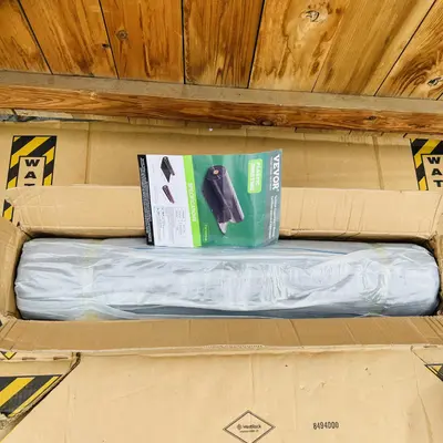 Vevor Plastic Sheeting 10' x 100' Black 6 Mil Heavy Duty Poly Roll Vapor Barrier - Thumbnail 2
