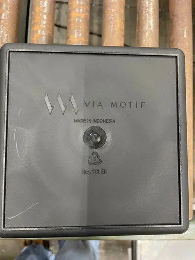 Via Motif Luxury Black Dual Bin Recycle Trash Can Hospitality Hotel Office - Thumbnail 5