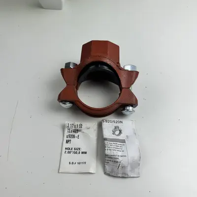 Victaulic 920N Mechanical Tee Branch Outlet, 2 1/2" × 1 1/2" NPT, Hole 2" - Thumbnail 6