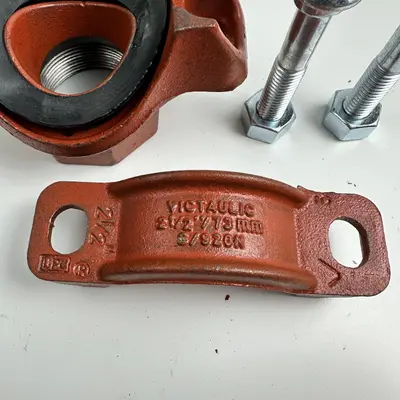 Victaulic 920N Mechanical Tee Branch Outlet, 2 1/2" × 1 1/2" NPT, Hole 2" - Thumbnail 3