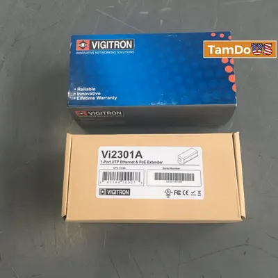 Vigitron Vi2301A Single Port Maxiicopper Ethernet Extender Over UTP 60W PoE - Thumbnail 6