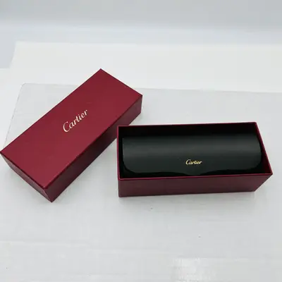 Vintage Cartier Scala 18k Gold C DECOR Sunglasses With Custom Purple Lenses - Thumbnail 10
