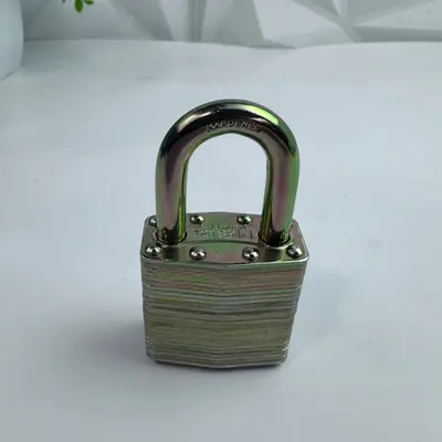 Vintage Master Lock US Military Padlock Heavy Duty Steel DG MJ21670 (No Key) - Thumbnail 6