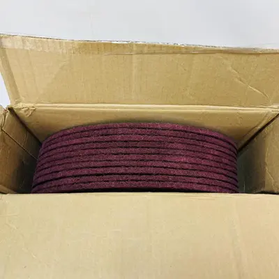 Virginia Abrasives 16" Maroon Floor Pads 10/Case - Thumbnail 4