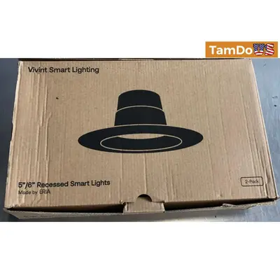 Vivint Smart Lighting 5"/6" Recessed Smart Lights by ERIA Dimmable White 2-Pack - Thumbnail 1