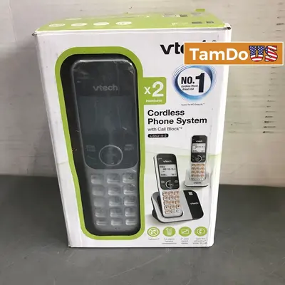 VTech CS5319-2 Cordless Phone System w/ Call Block, 2 Handsets - New Open Box - Real photo at TamDo.us
