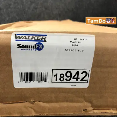 Walker Soundfx 18942 Direct Fit Exhaust Muffler 2.25" Inlet 2.25" Outlet - Thumbnail 1