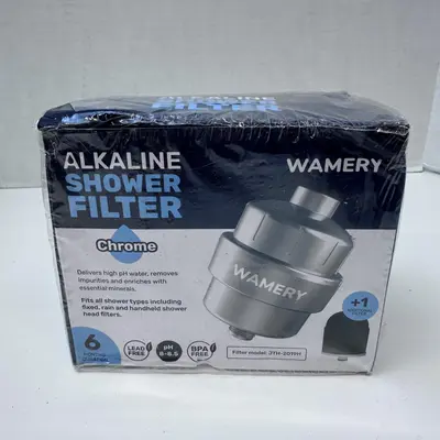 Wamery Shower Head Filter – Hard Water Softener + Alkaline Filtration System - New - Real photo at TamDo.us