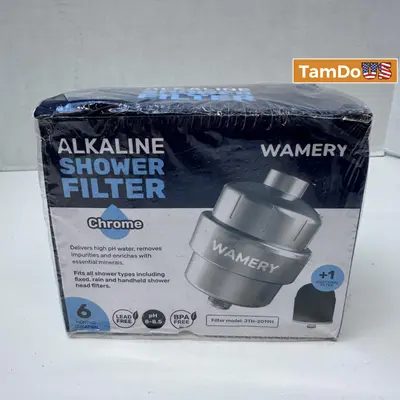 Wamery Shower Head Filter – Hard Water Softener + Alkaline Filtration System - Thumbnail 6