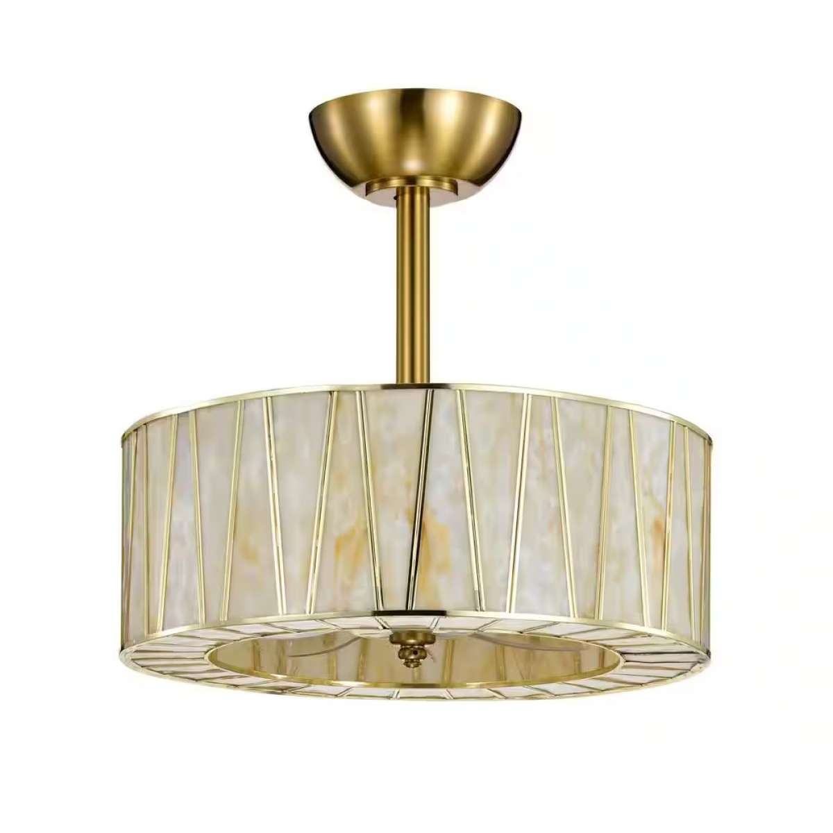 Warehouse of Tiffany Sorcha 17.5" 6-Light Brass Ceiling Fan with Light Kit - Photo 1 - Real photo at TamDo.us