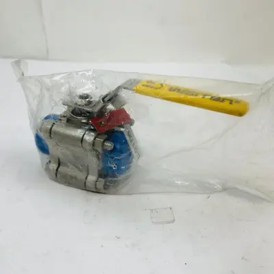 Warren Ball Valve 366FRG CF8M 316SS, RPTFE Seat, 1/2" NPT, Graphite Seal, New - Thumbnail 2