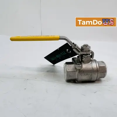 Warren Valve Stainless Steel Ball Valve, 1/2" NPT, 1000 WOG, CF8M - Thumbnail 1