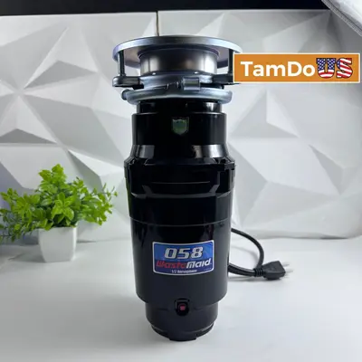 Waste Maid 058 1/2 HP Food Waste Disposer Garbage Disposal Corded 3-Bolt Mount - New Open Box - Real photo at TamDo.us