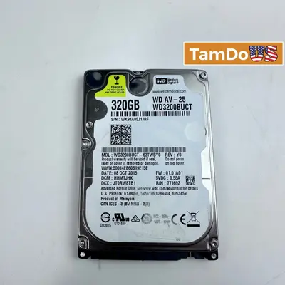 WD AV-25 320GB 2.5" Internal CCTV DVR Hard Drive HDD WD3200BUCT-63TWBY0 - Thumbnail 1