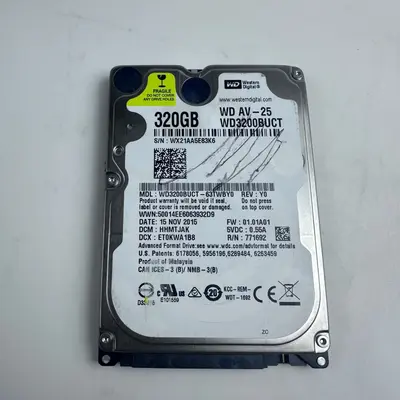WD AV-25 320GB 2.5" Internal SATA Hard Drive HDD WD3200BUCT 24/7 Streaming DVR - Thumbnail 5