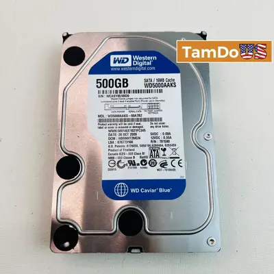 WD Caviar Blue 500GB 3.5" SATA Hard Drive - Thumbnail 1