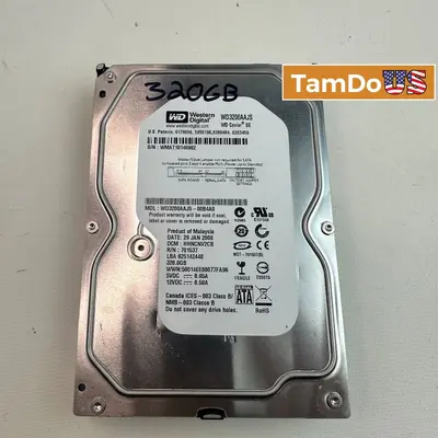 WD Caviar SE 320GB 7200RPM SATA 3Gb/s HDD – WD3200AAJS - Thumbnail 1