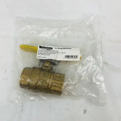 Webstone 3/4 "600 PSI WOG, 150 SWP, T-Handle Ball valve H-41703SSW - Thumbnail 2
