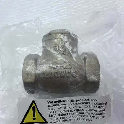 Webstone H-10543w Forged Brass Swing check Valve Lead-Free 200 PSI CWP - Thumbnail 3