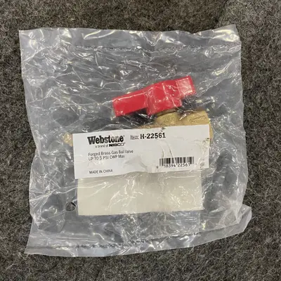 Webstone Nibco Brass Forged Gas Ball Valve H-22561 5 PSI - Thumbnail 2