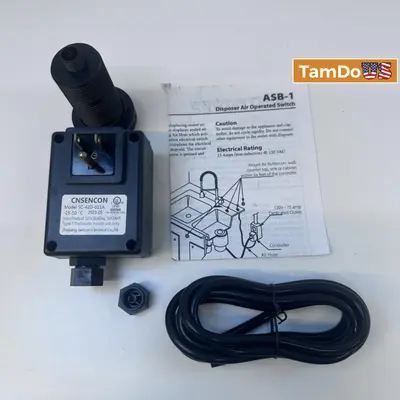 Westbrass Garbage Disposal Air Switch Kit – Stainless Steel Button & Control Box - Thumbnail 3
