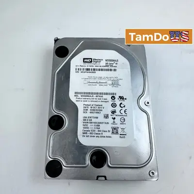 Western Digital Caviar SE 500GB 3.5" SATA HDD WD5000AAJS WD5000AAJS-00TKA0 - Good - Real photo at TamDo.us