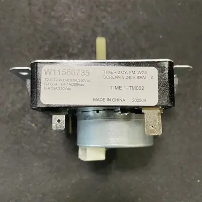 Whirlpool Appliance Defrost Timer Control W11566735 TIME 1-TM002 240V FOR Dryer - Thumbnail 3