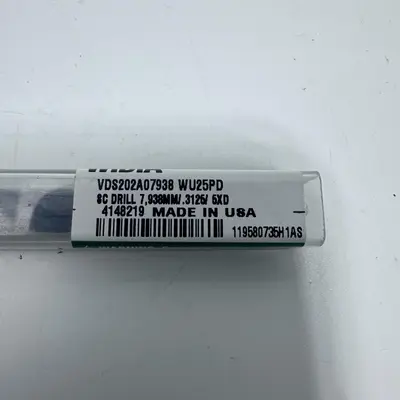 Widia 7.938mm Solid Carbide Drill – TiAlN Coated VDS202A07938 WU25PD - Thumbnail 5