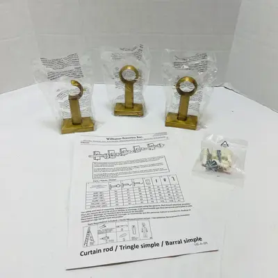 Williams Sonoma Curtain Bracket Assembly Hardware Kit - Thumbnail 4