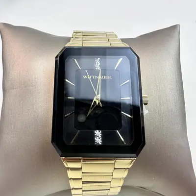 Wittnauer Men's Watch WN3092 49mm Gold-Tone Diamond Accent - Thumbnail 3