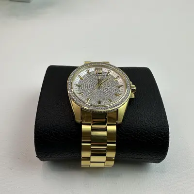 Wittnauer WN3072 Men's 44mm Pave Gold Tone Quartz Watch - Thumbnail 7