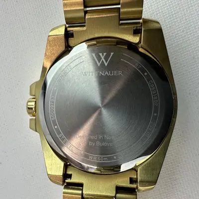 Wittnauer WN3072 Men's 44mm Pave Gold Tone Quartz Watch - Thumbnail 9