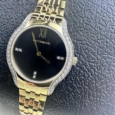 Wittnauer $725 WN4117 Women's Watch 30x30MM Black Diamond Dial Steel Band - Thumbnail 3