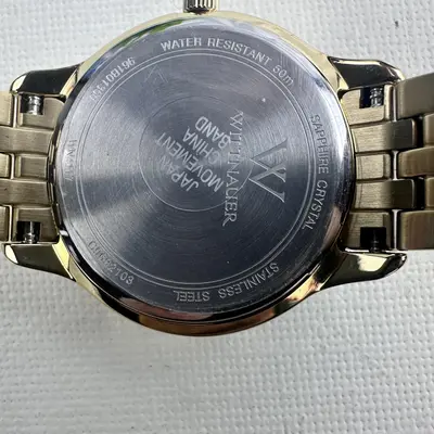 Wittnauer $725 WN4117 Women's Watch 30x30MM Black Diamond Dial Steel Band - Thumbnail 8