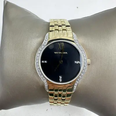 Wittnauer Women's Watch WN4117 Diamond Accent Sapphire 30mm Stainless Steel - Thumbnail 2