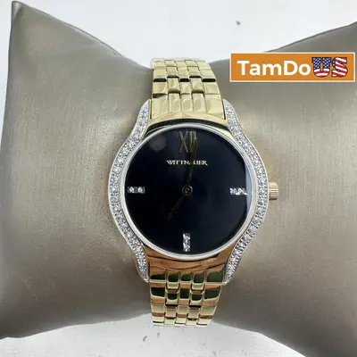 Wittnauer Women's Watch WN4117 Diamond Accent Sapphire 30mm Stainless Steel - Thumbnail 1