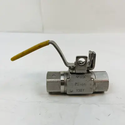 WKM Stainless Steel Ball Valve CF8M, 1/2" NPT, 3000 PSI, Threaded - Thumbnail 2