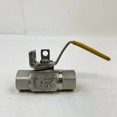 WKM Stainless Steel Ball Valve CF8M, 1/2" NPT, 3000 PSI, Threaded - Thumbnail 3