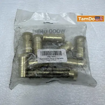 Wood Grip Brass Anchor for Pool Safety Cover - 10 Pack - Thumbnail 3